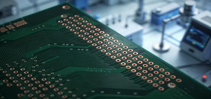 high-frequency-pcb-microstrip-trace-closeup high-frequency-pcb-microstrip-trace-closeup
